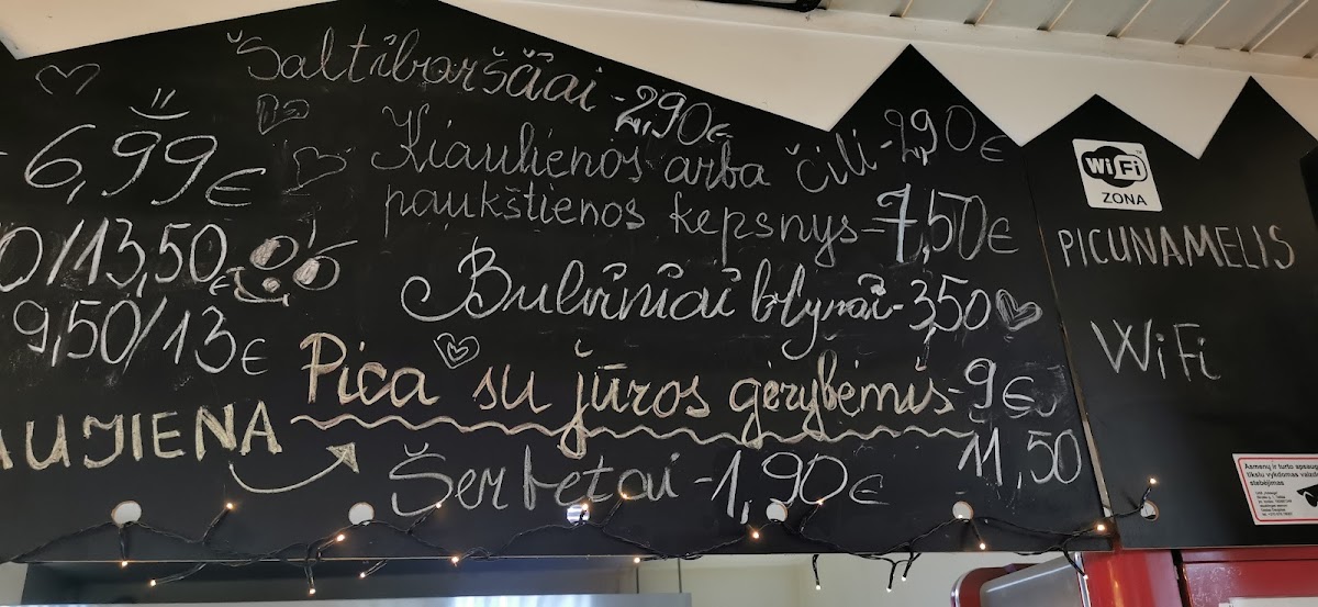 Menu Picų Namelis Telšiai-8