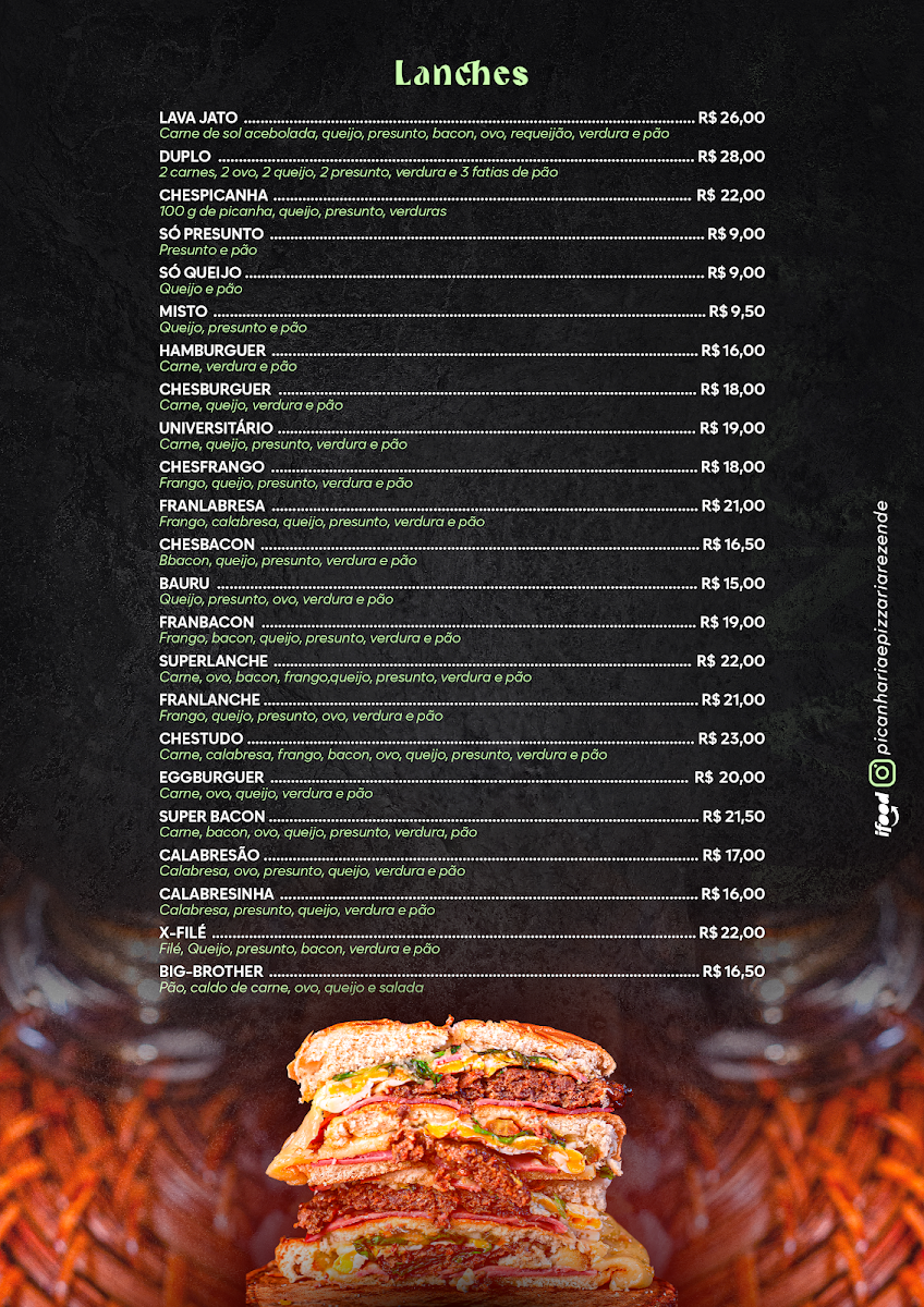 Menu Picanharia E Pizzaria Rezende-2