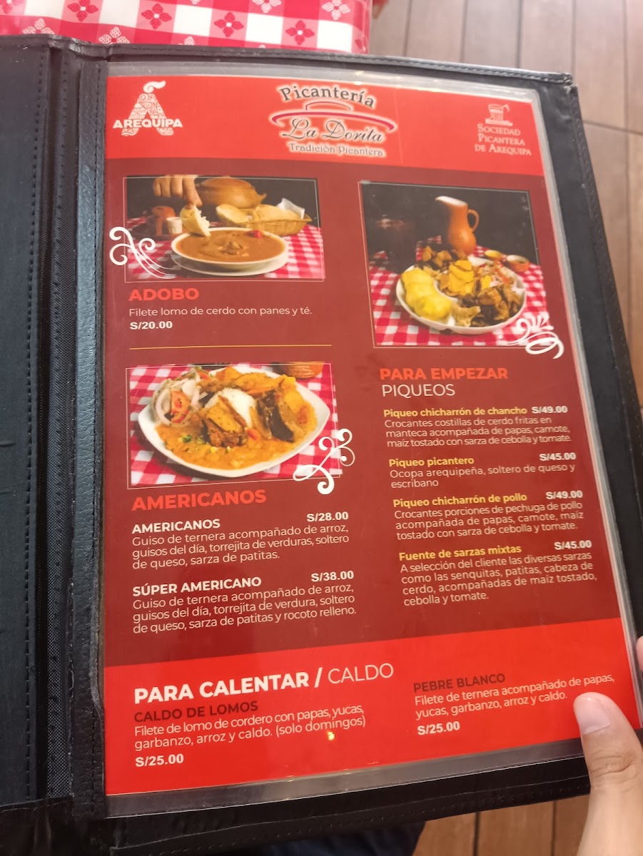 Menu Picantería La Dorita-1