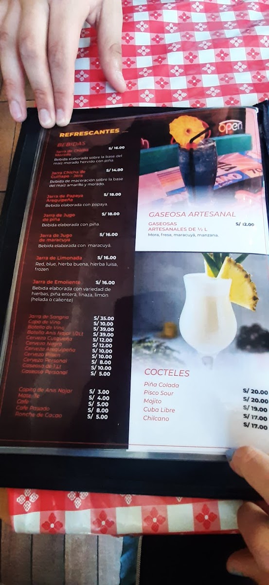 Menu Picantería La Dorita-2
