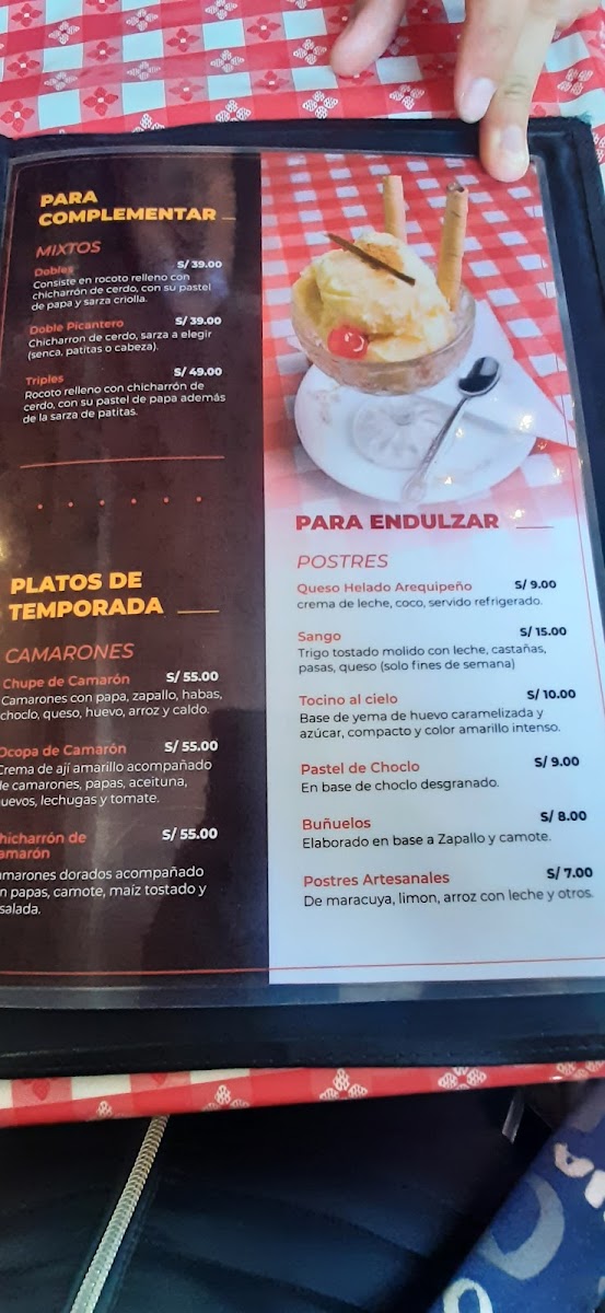 Menu Picantería La Dorita-6