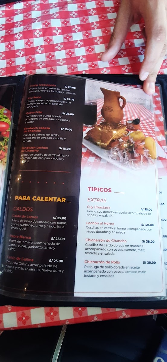 Menu Picantería La Dorita-9