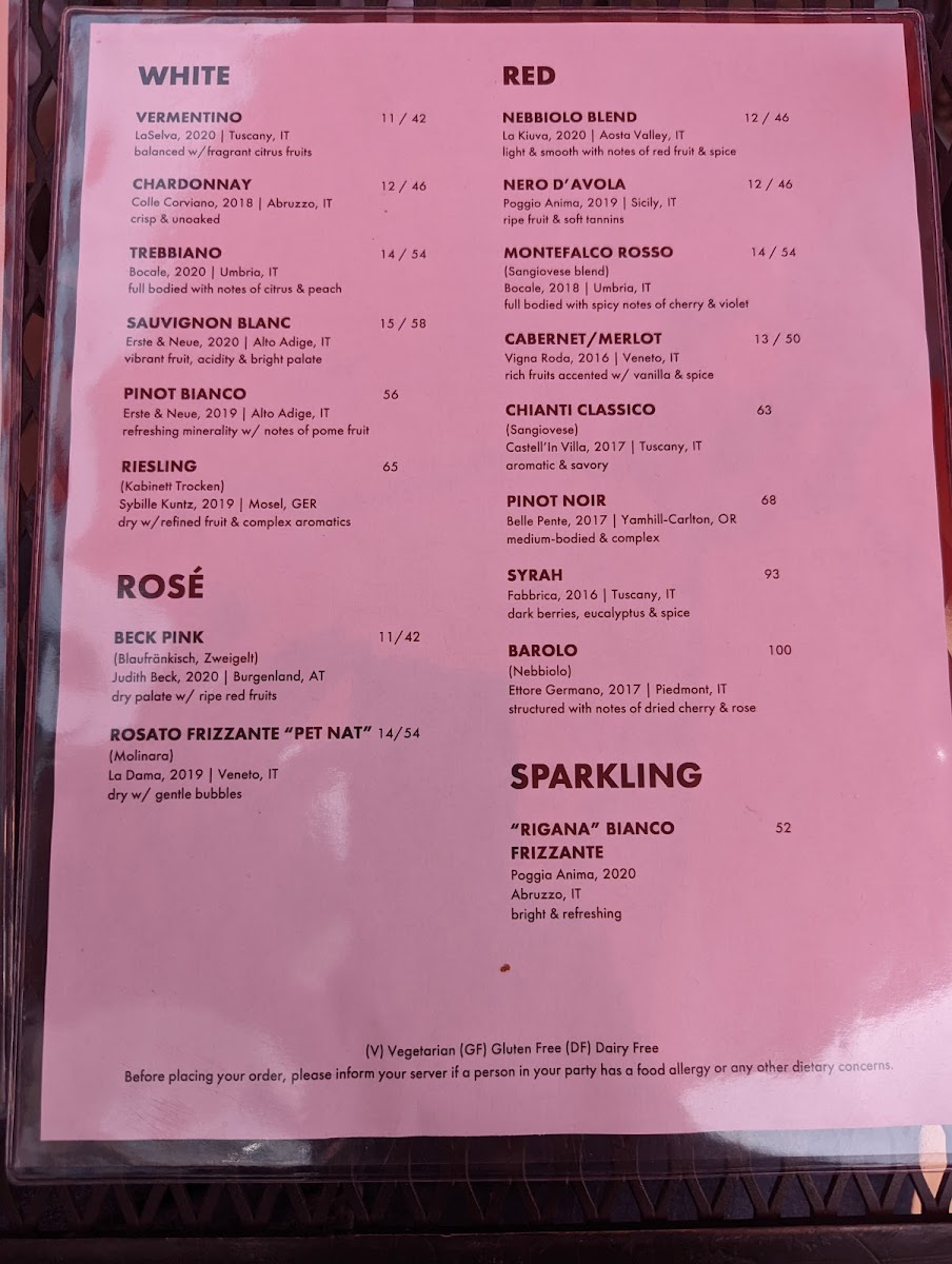 Menu Picco-2