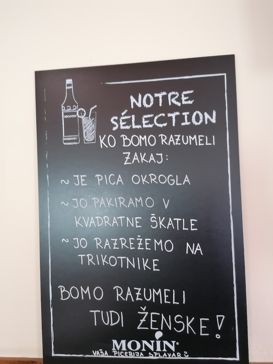 Menu Picerija Splavar-1