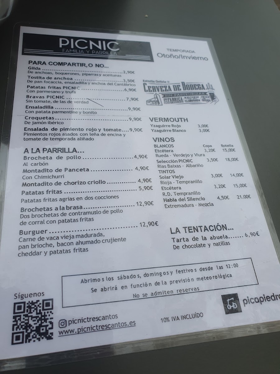 Menu Picnic Familia Y Parrilla - Tres Cantos-7