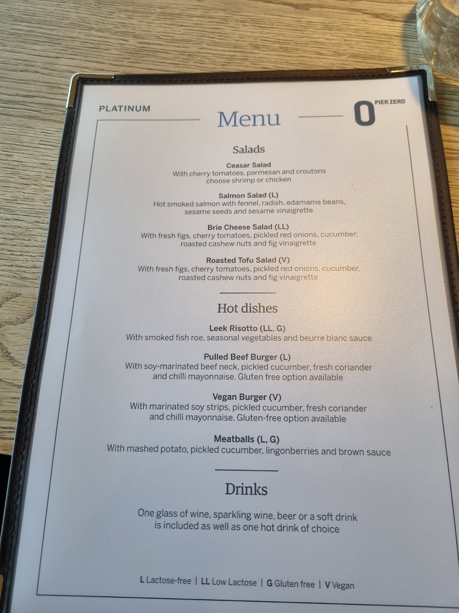 Menu Pier Zero-6