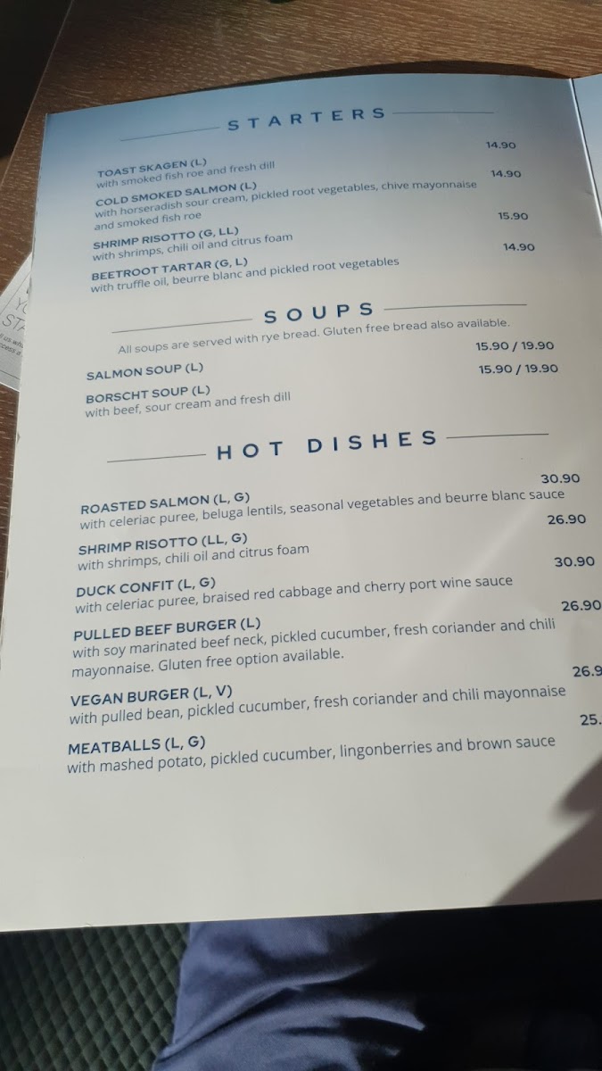Menu Pier Zero-7