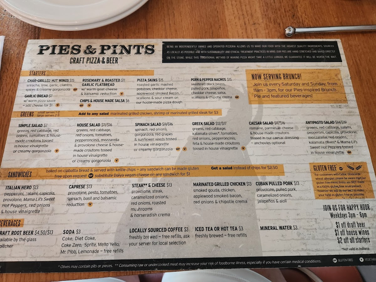 Menu Pies & Pints - Cincinnati, Oh (Liberty Center)-3