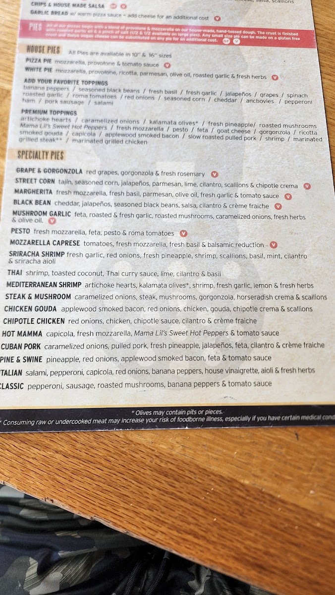 Menu Pies & Pints - Cincinnati, Oh (Liberty Center)-7