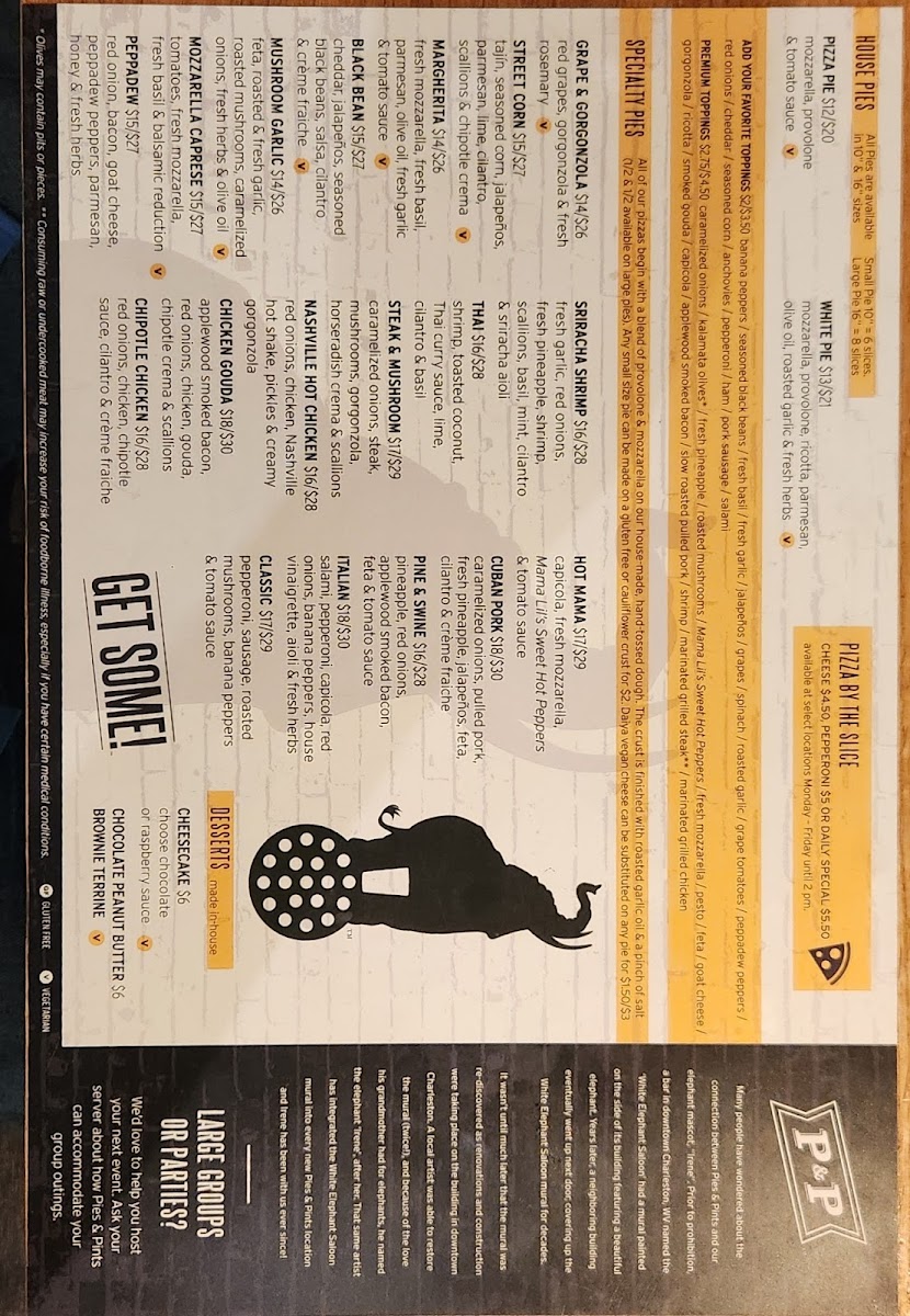 Menu Pies & Pints - Cincinnati, Oh (Liberty Center)-8