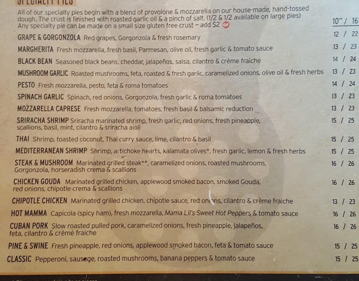 Menu Pies & Pints - Cincinnati, Oh (Liberty Center)-9