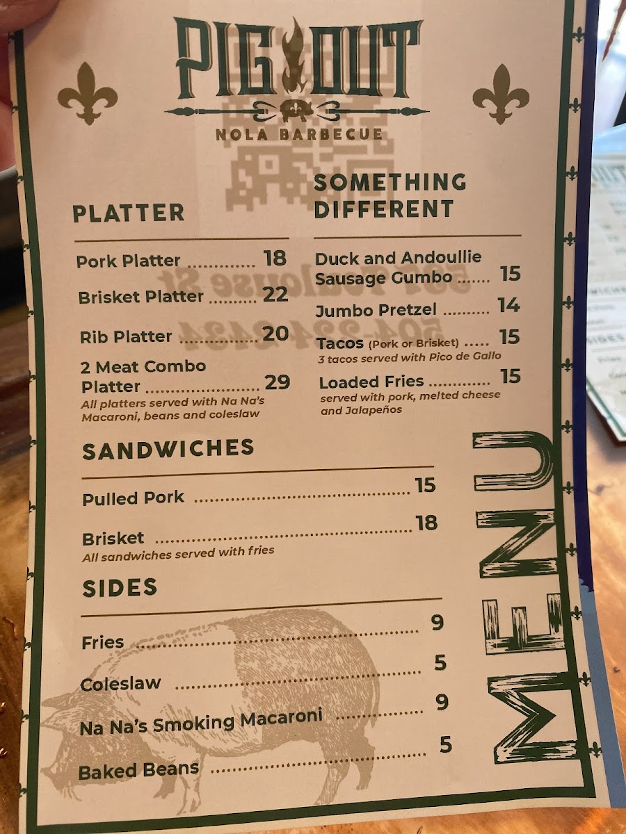 Menu Pig Out Nola Barbecue-9