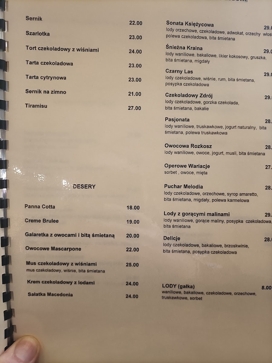 Menu Pijalnia Czekolady 'czekolada I Zdrój'.-8