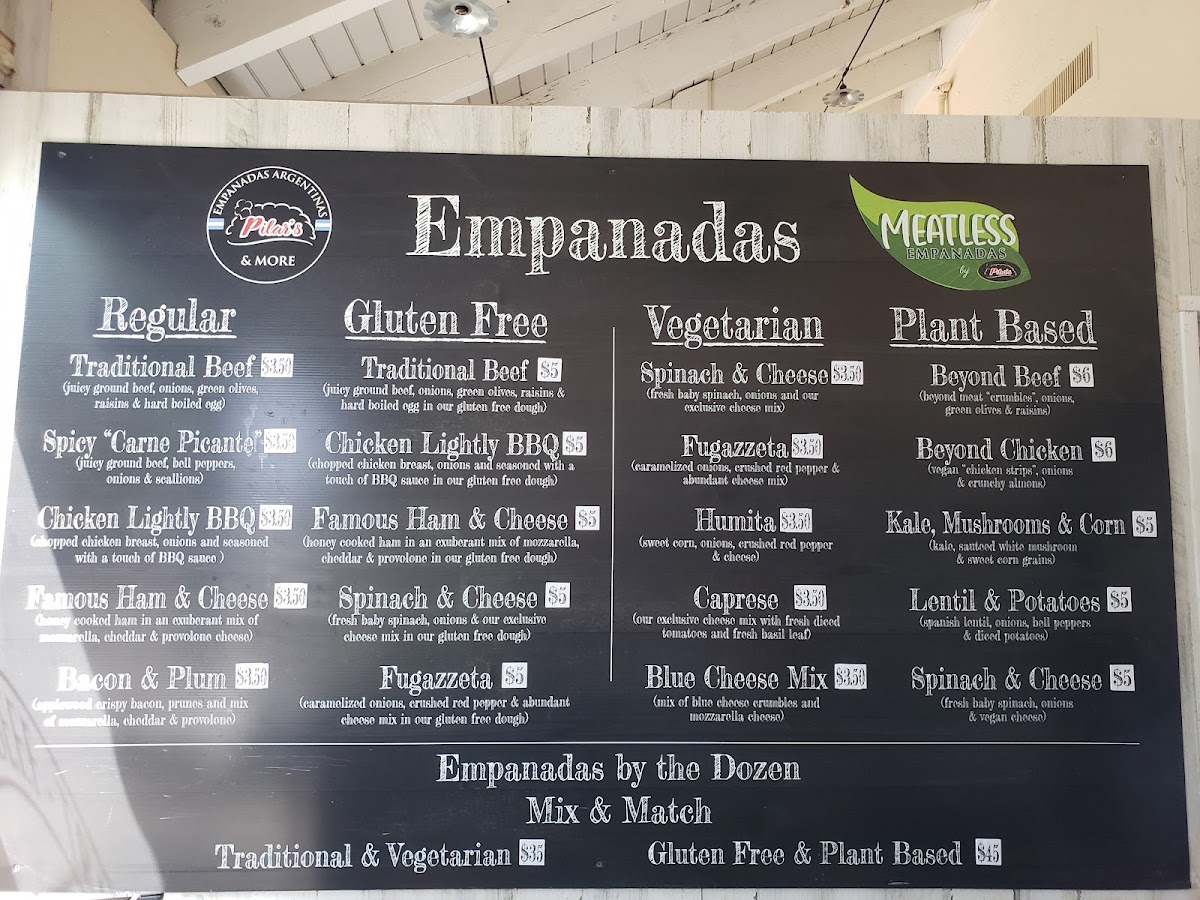 Menu Pilar's Empanadas Argentinas Gourmet-1