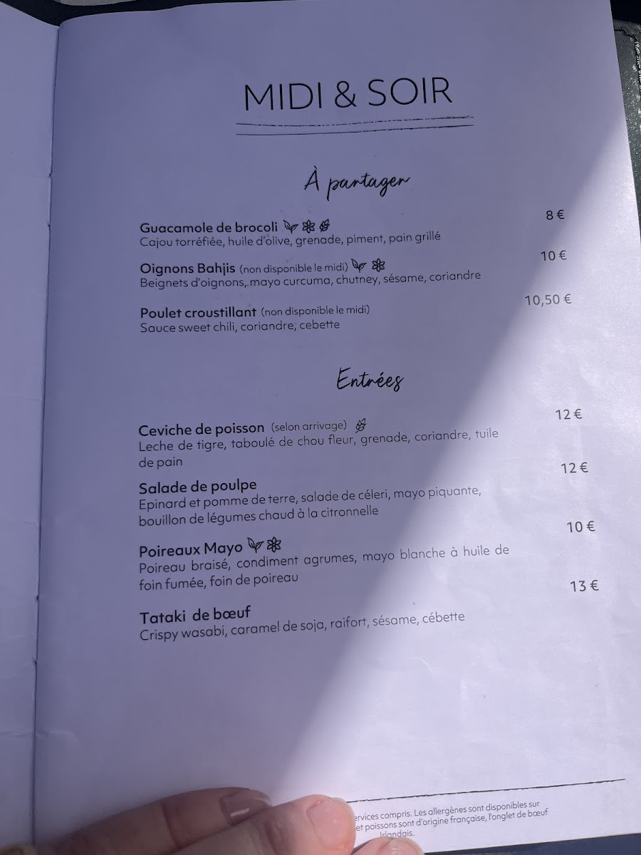 Menu Pilgrim Restaurant Nantes-2