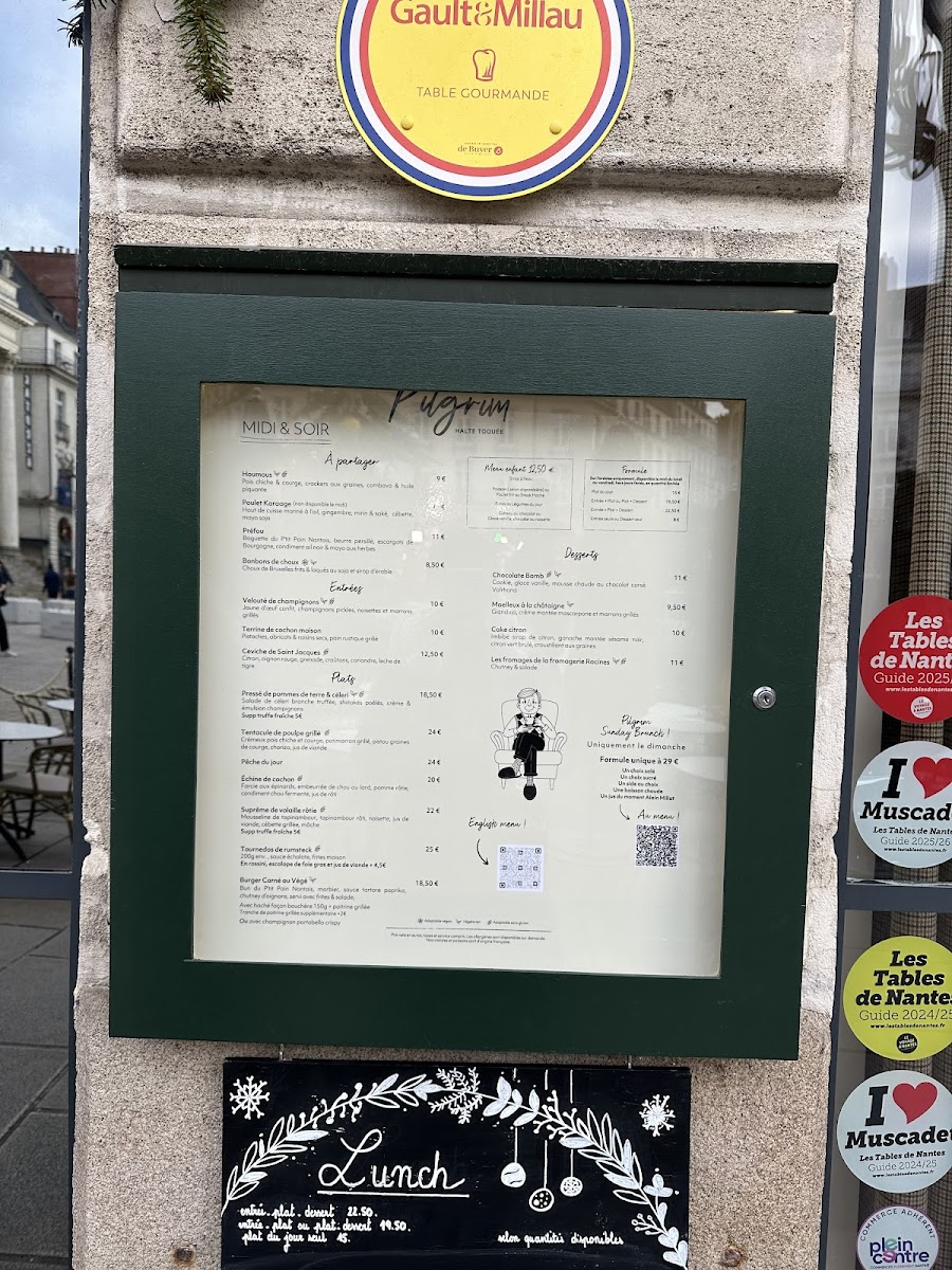 Menu Pilgrim Restaurant Nantes-3