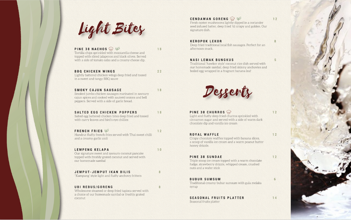 Menu Pine 38 Restaurant-2