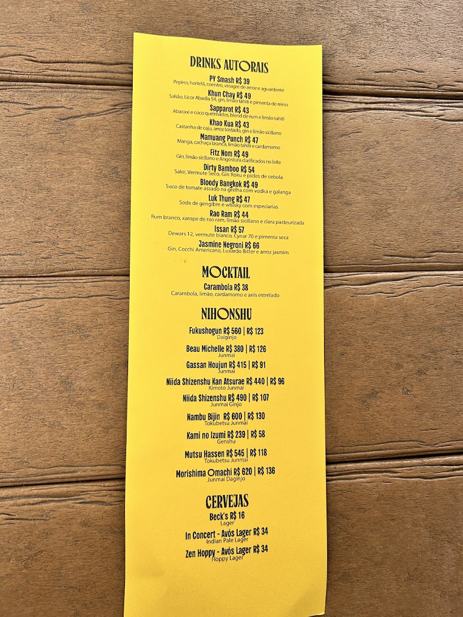 Menu Ping Yang Thai Bar & Food-2