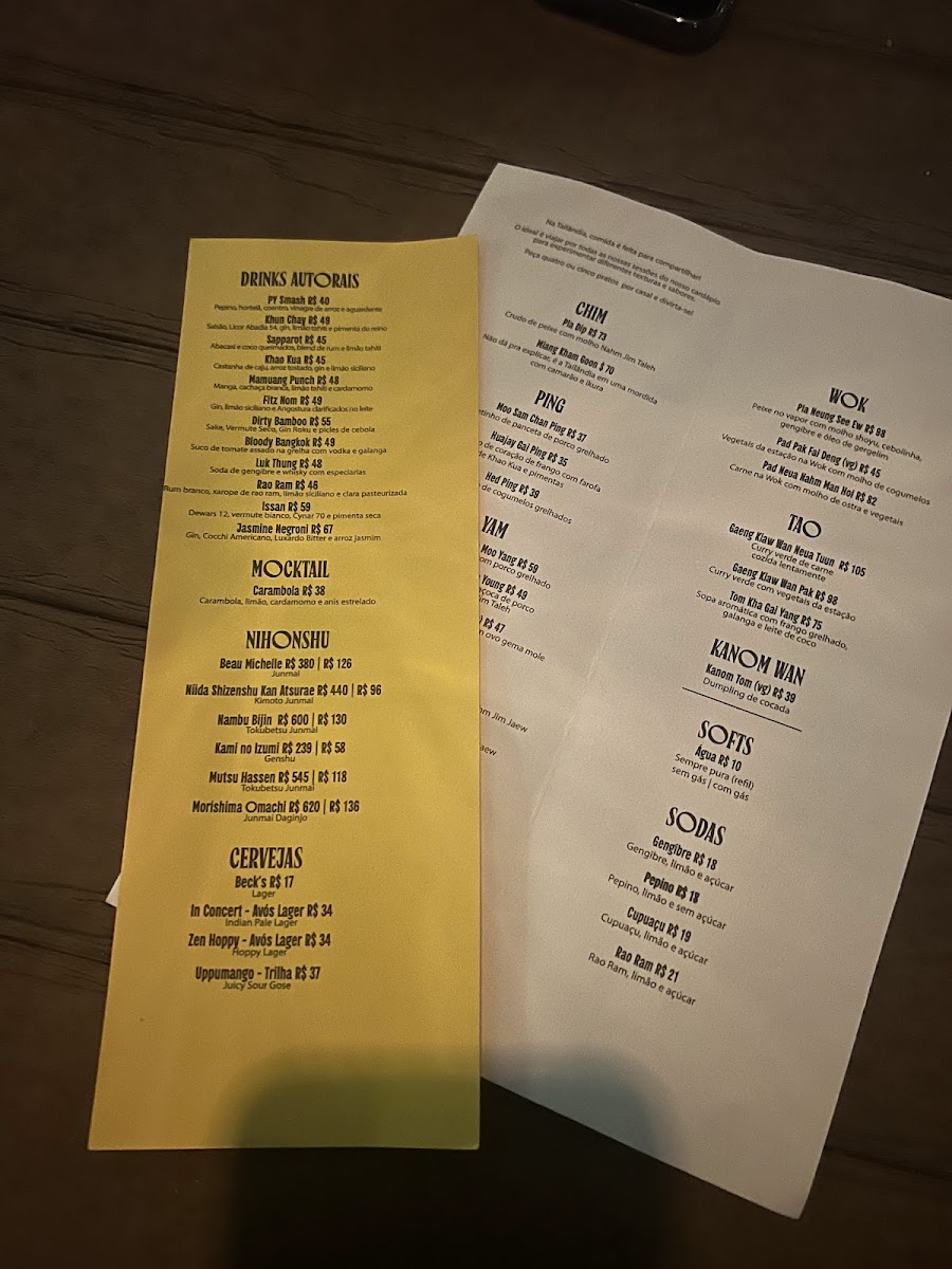 Menu Ping Yang Thai Bar & Food-3