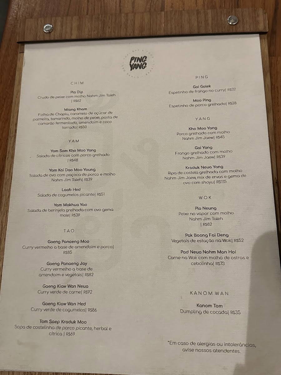 Menu Ping Yang Thai Bar & Food-6