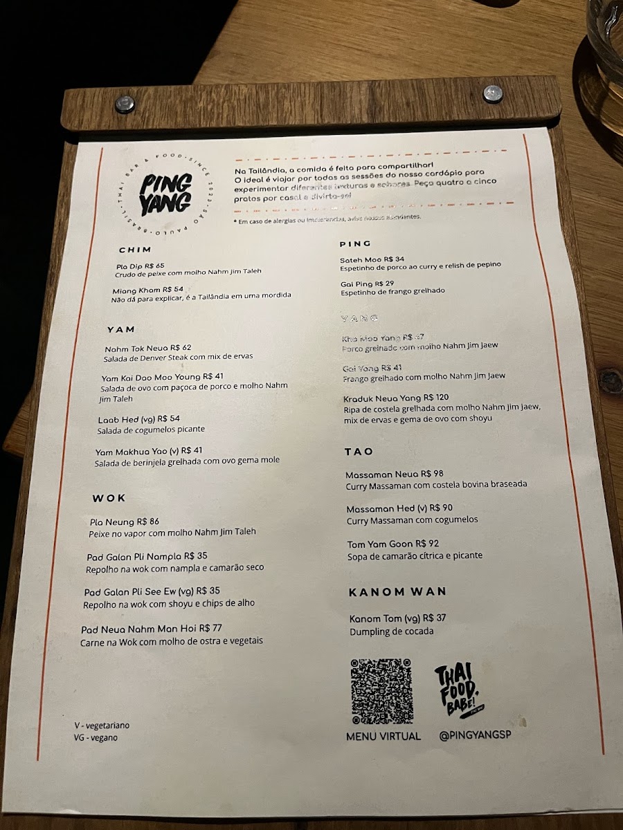 Menu Ping Yang Thai Bar & Food-7