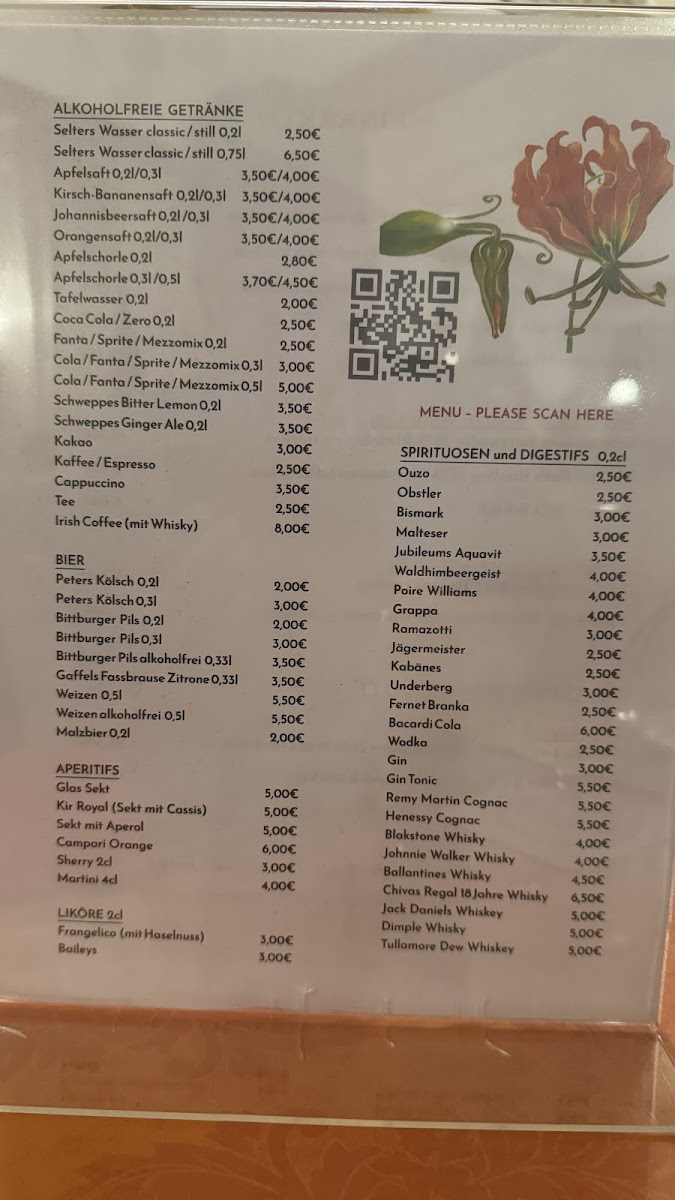 Menu Pingsdorfer Hof Restaurant Mit Biergarten-2