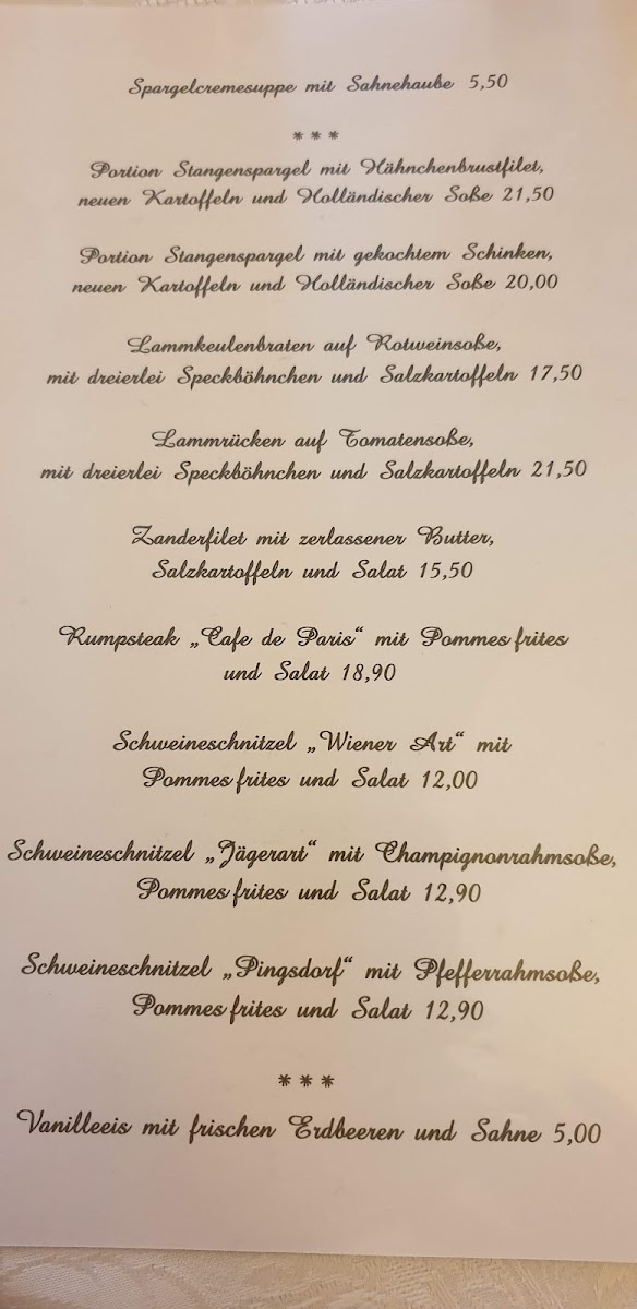 Menu Pingsdorfer Hof Restaurant Mit Biergarten-7