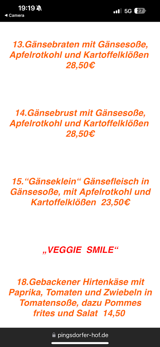 Menu Pingsdorfer Hof Restaurant Mit Biergarten-8