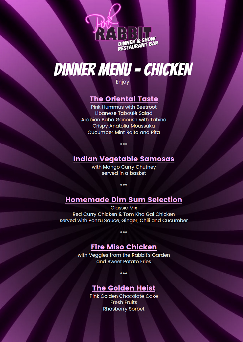 Menu Pink Rabbit-3