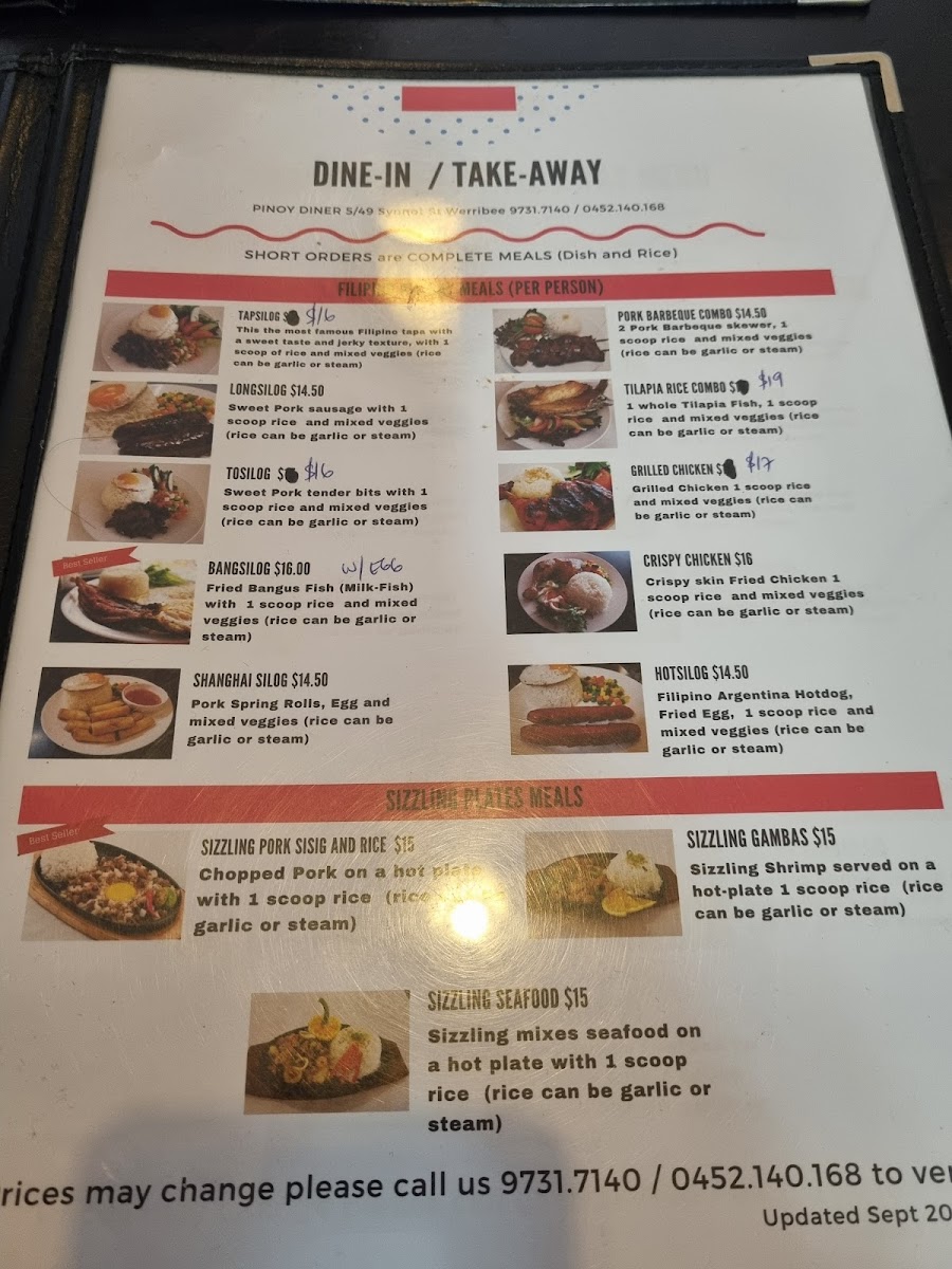 Menu Pinoy Diner-7