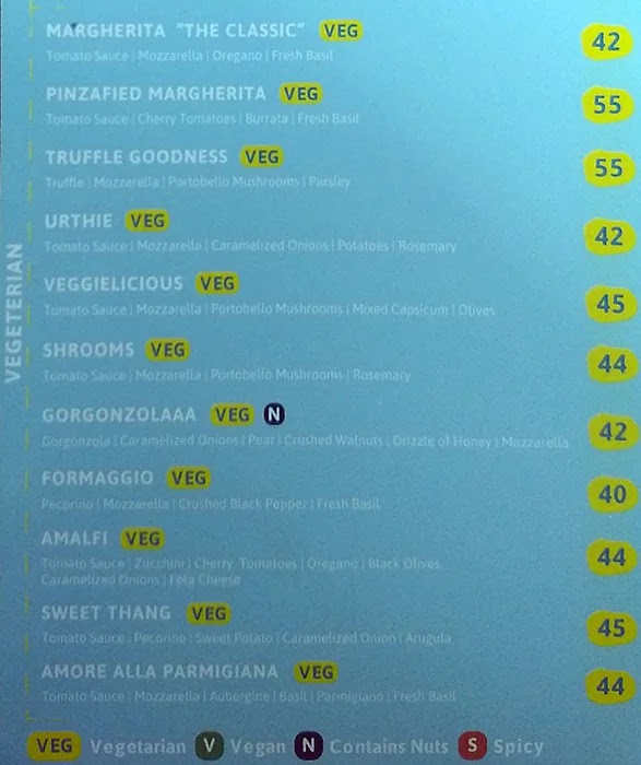 Menu Pinza Pizza - Jumeirah Village Circle-1