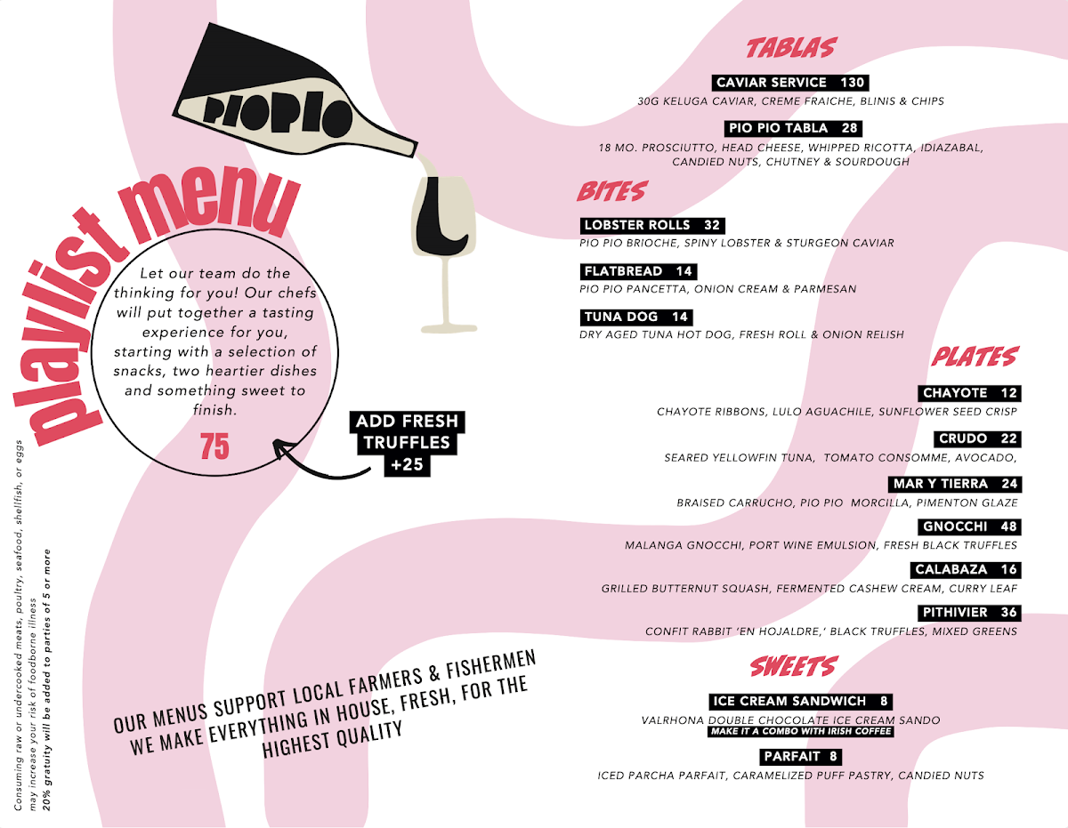 Menu Pio Pio-1