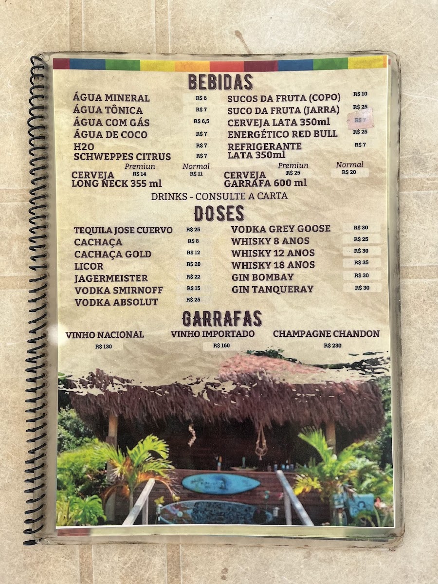 Menu Piparadise Bar E Restaurante-2