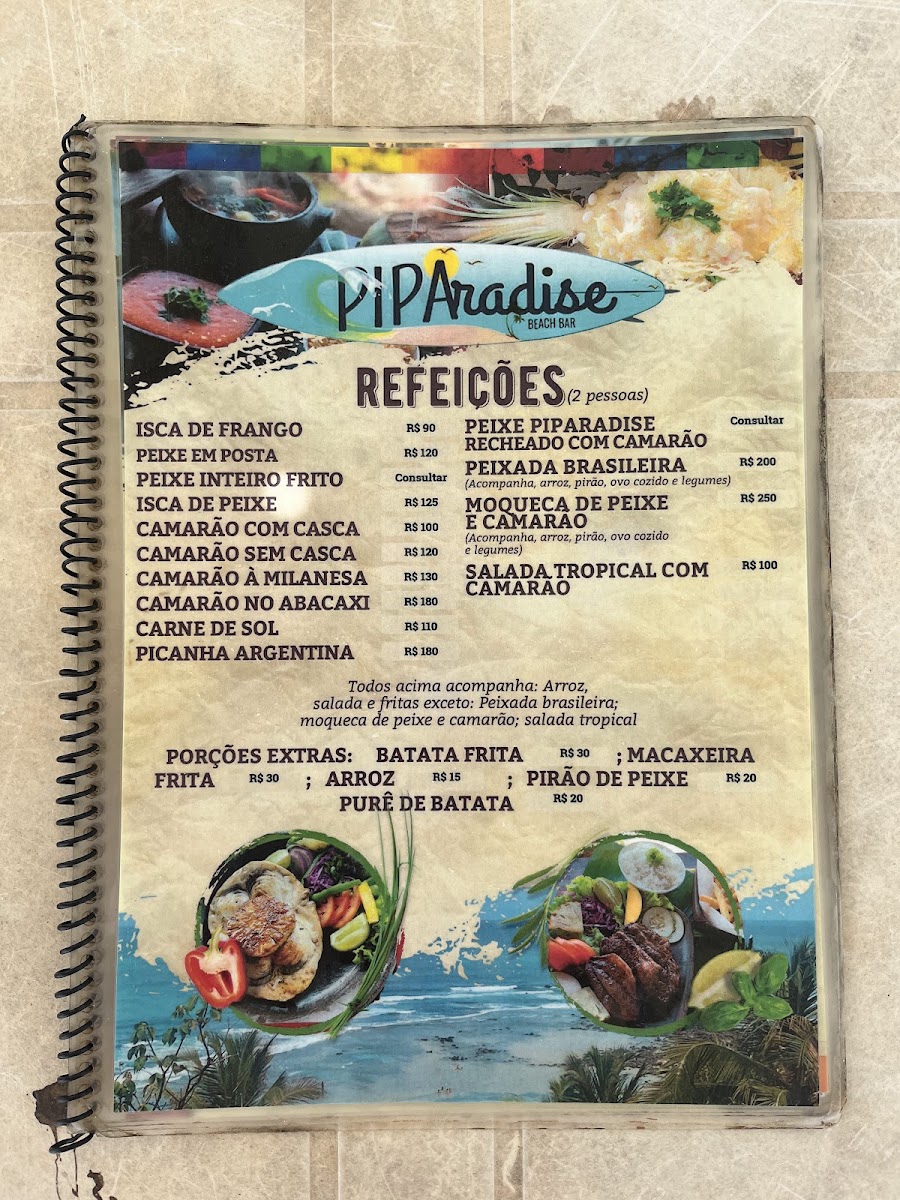 Menu Piparadise Bar E Restaurante-5