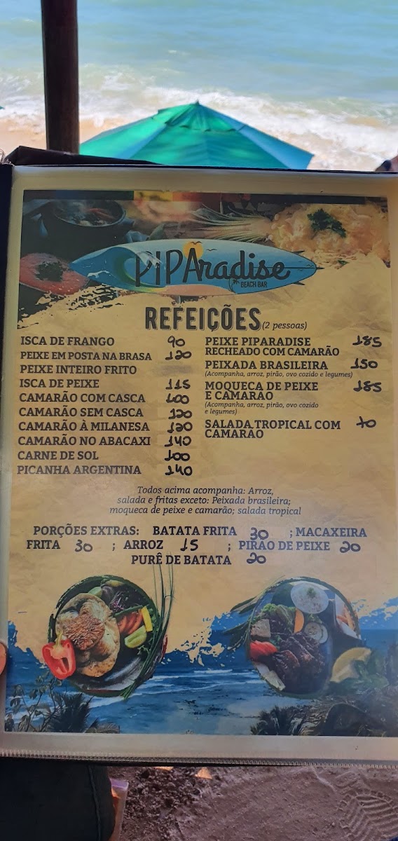 Menu Piparadise Bar E Restaurante-8