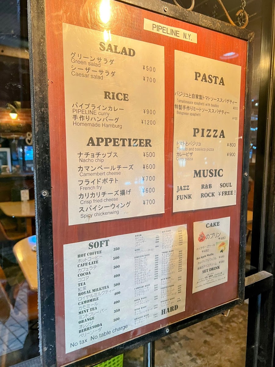 Menu Pipeline New York-1
