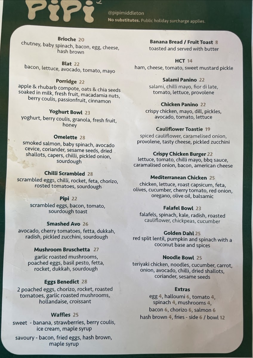 Menu Pipi Middleton - Pipi Eatery & Pipi Stays-3