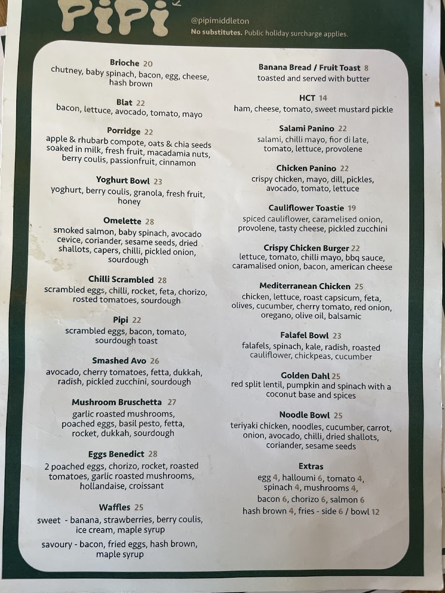 Menu Pipi Middleton - Pipi Eatery & Pipi Stays-4