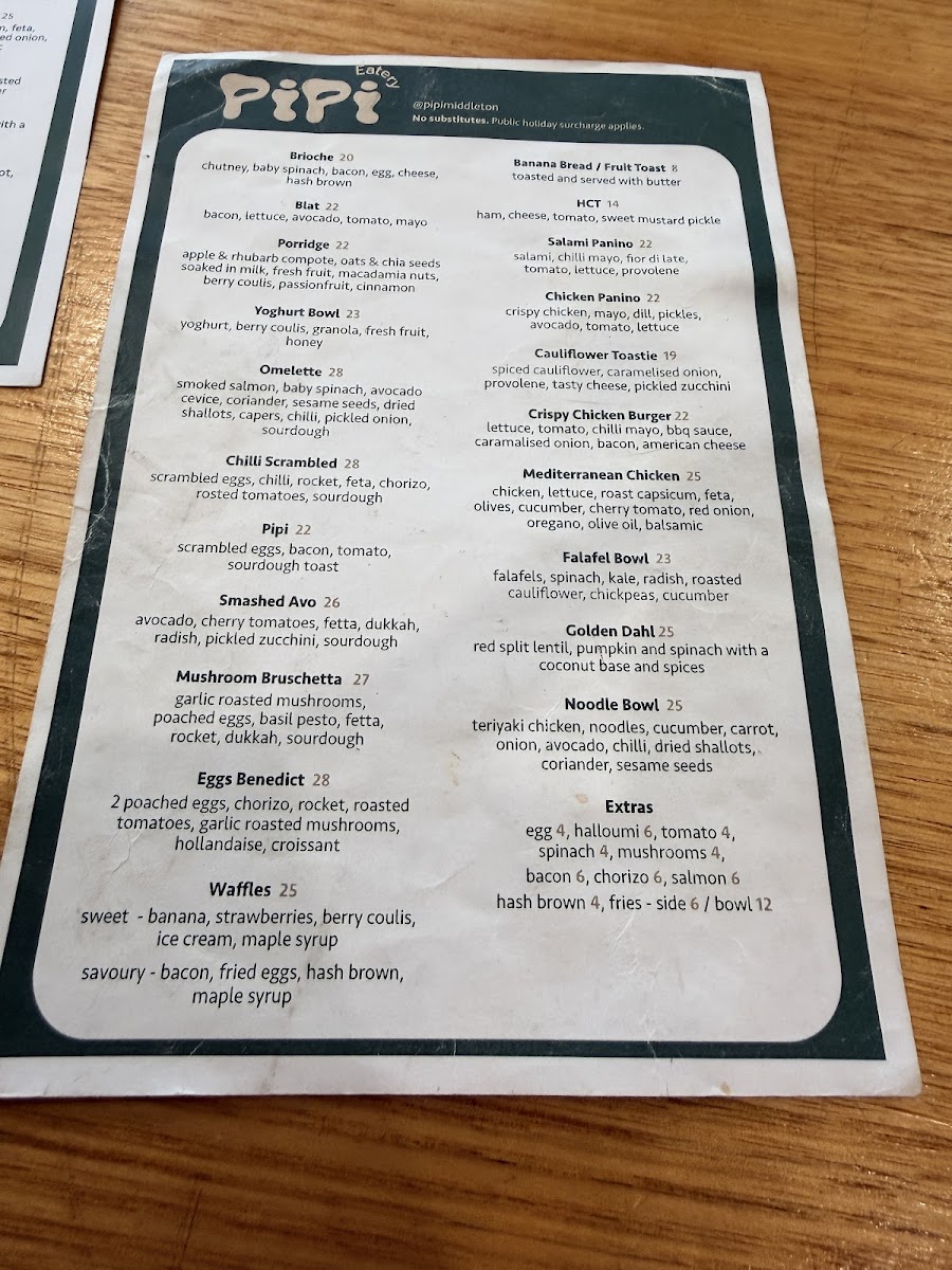 Menu Pipi Middleton - Pipi Eatery & Pipi Stays-8