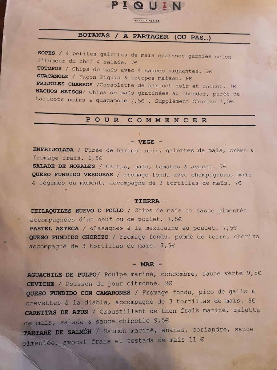 Menu Piquin-9