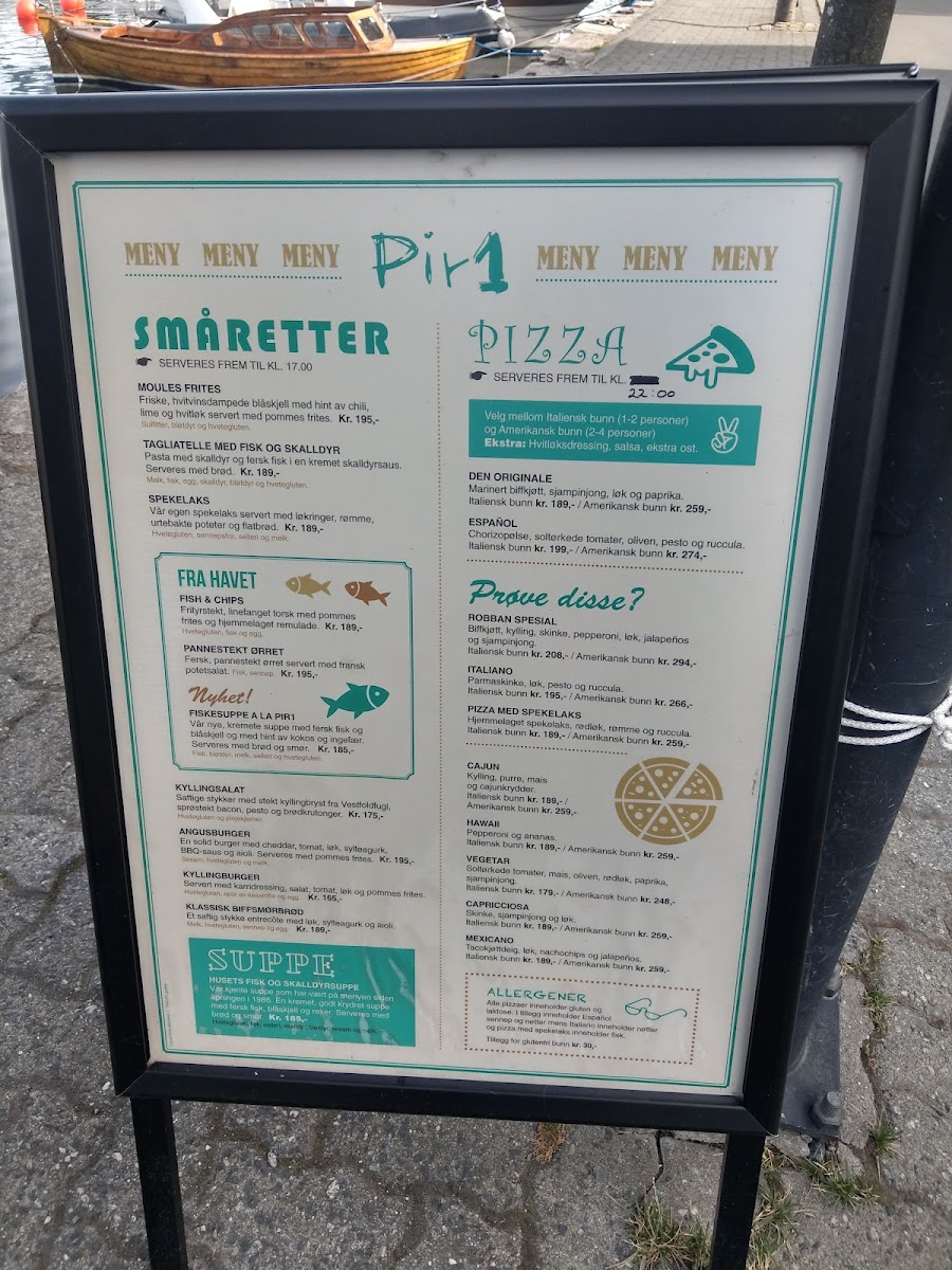 Menu Pir 1 Risør-1