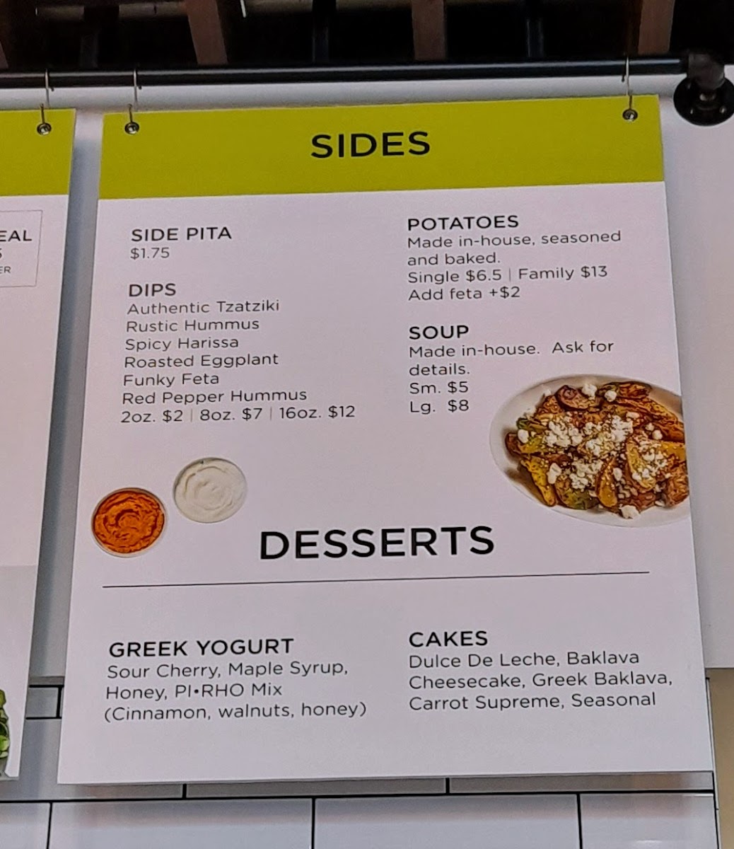 Menu Pi·rho Fresh Greek Grill - Kanata-1
