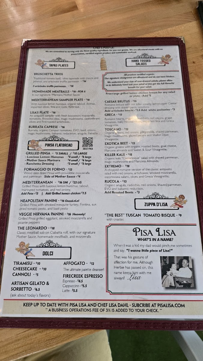 Menu Pisa Lisa-1