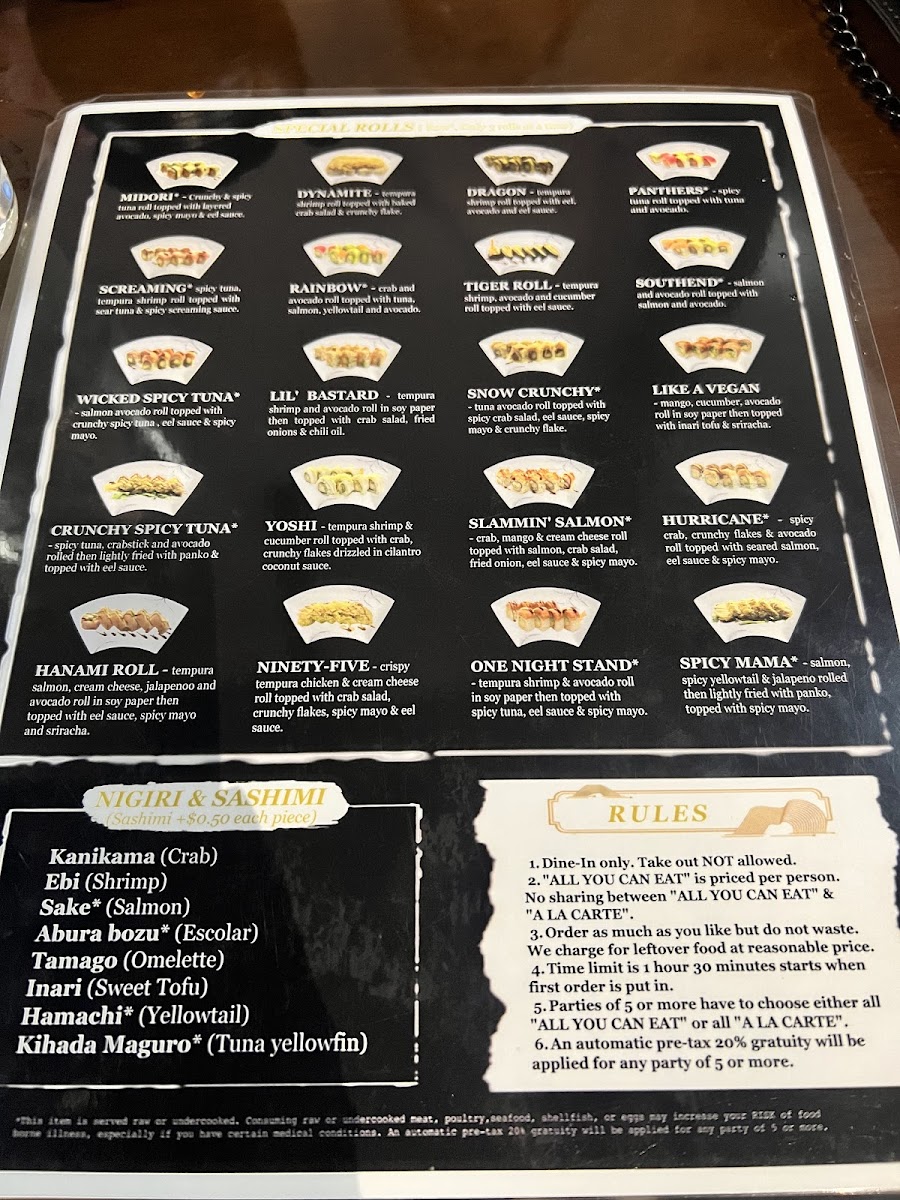 Menu Pisces Sushi Bar And Lounge-5