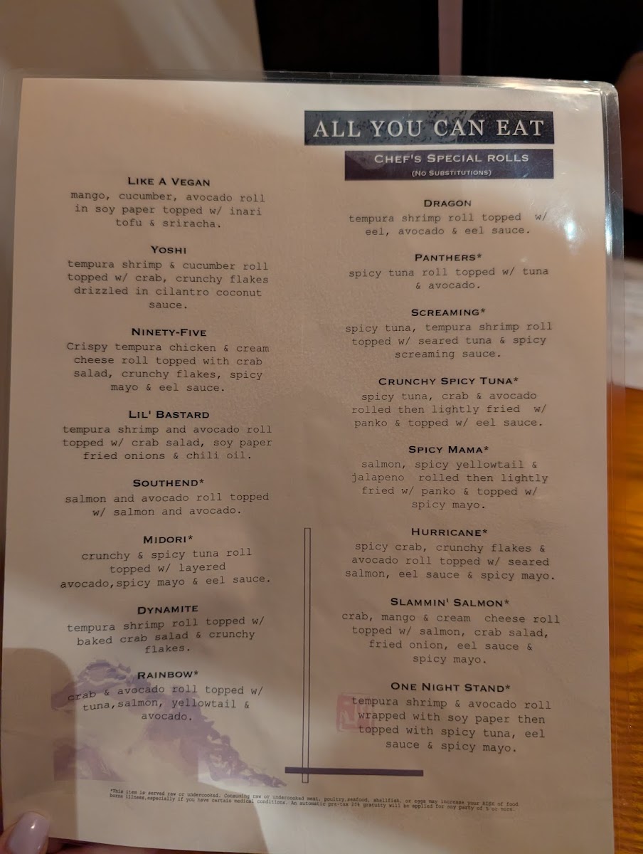 Menu Pisces Sushi Bar And Lounge-9