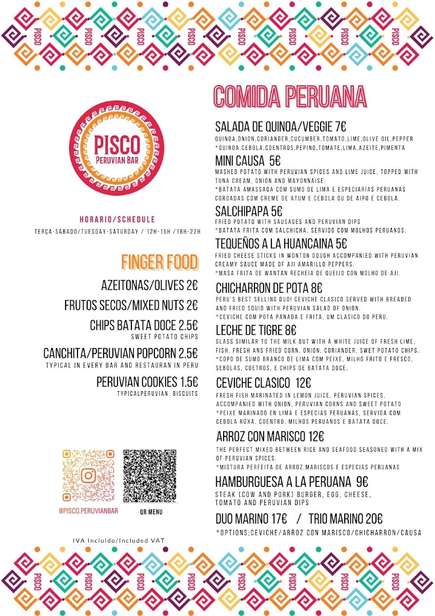 Menu Pisco Peruvian Bar-2