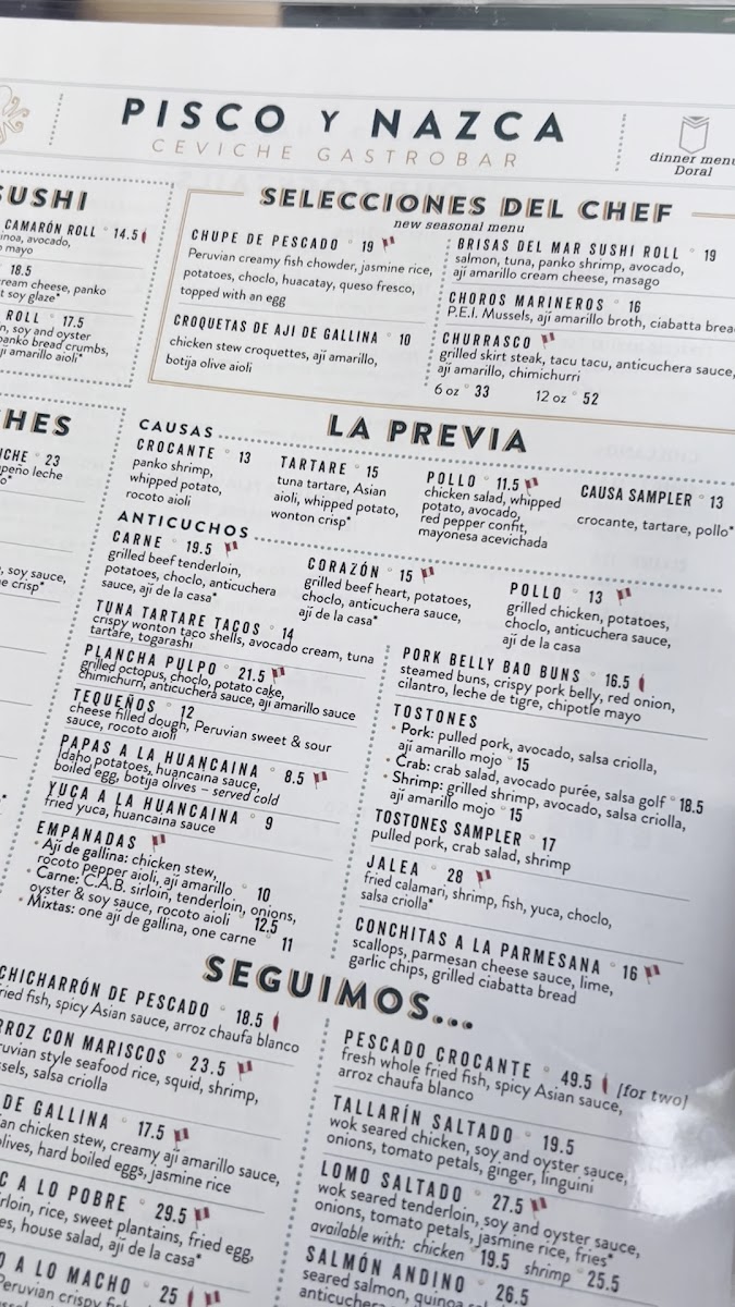 Menu Pisco Y Nazca Ceviche Gastrobar-10