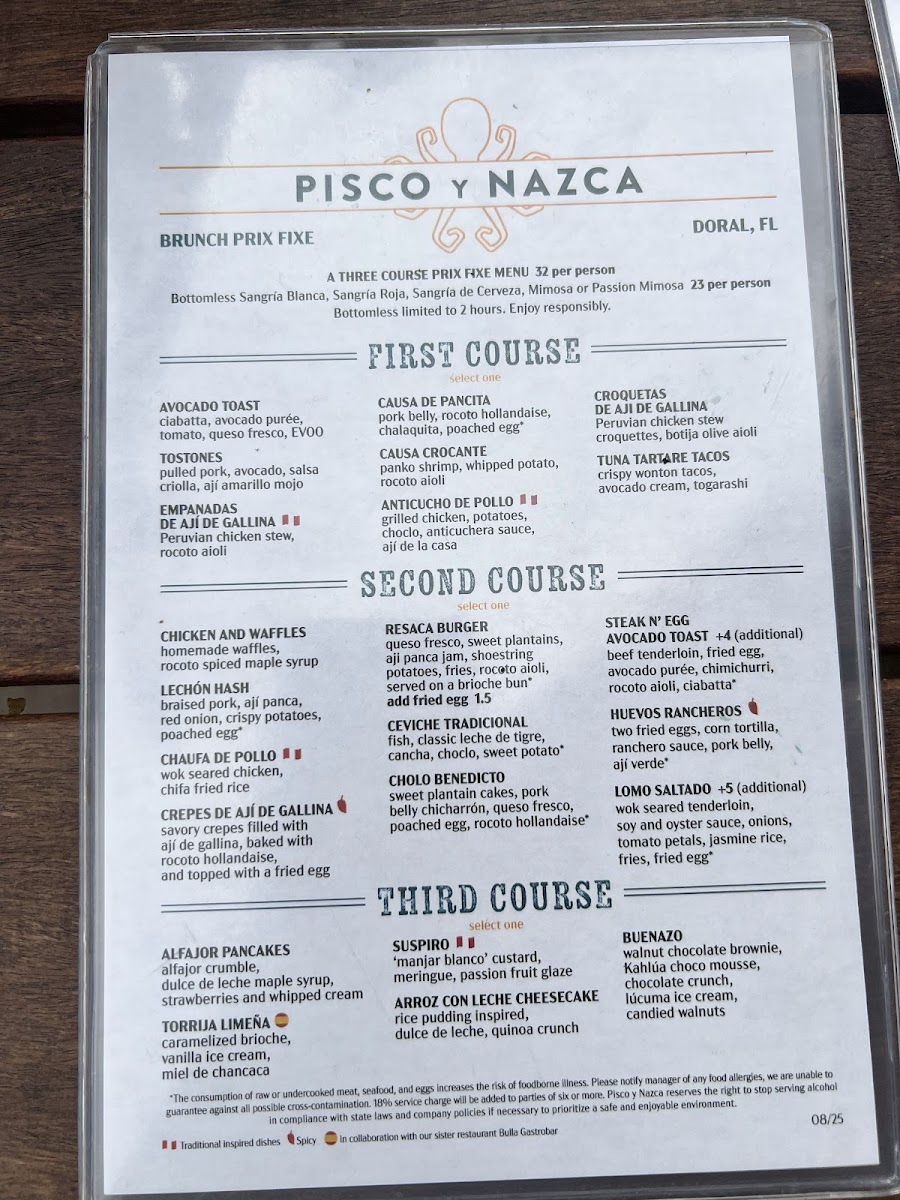 Menu Pisco Y Nazca Ceviche Gastrobar-6