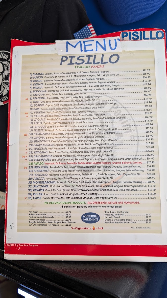 Menu Pisillo Italian Panini-8