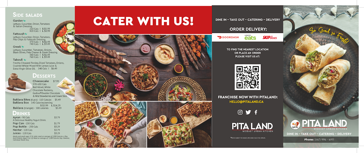 Menu Pita Land Shawarma - Alliston-2